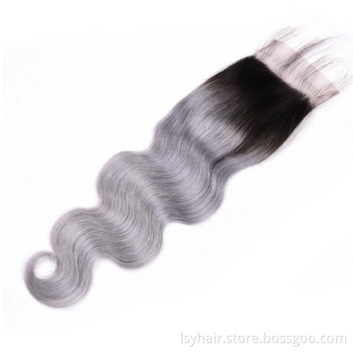 Cheap Raw Brazilian Virgin Remy Hair Silver And Grey